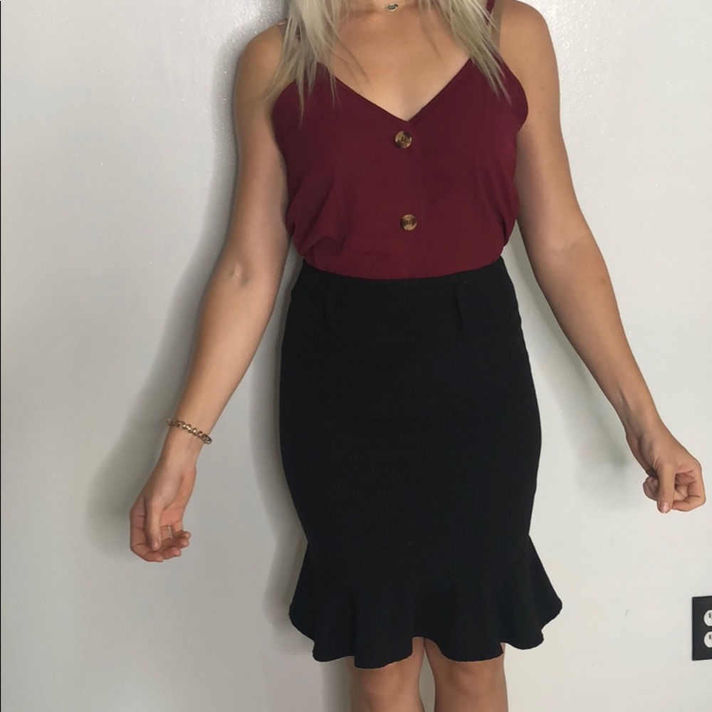 Red Wine 🍷 colored blouse